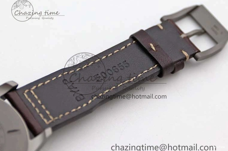 MIROTIME 0315 Mark XVIII IW327006 Titanium M+F 1:1 Best Edition Black Dial on Brown Leather Strap A Efficient 7052